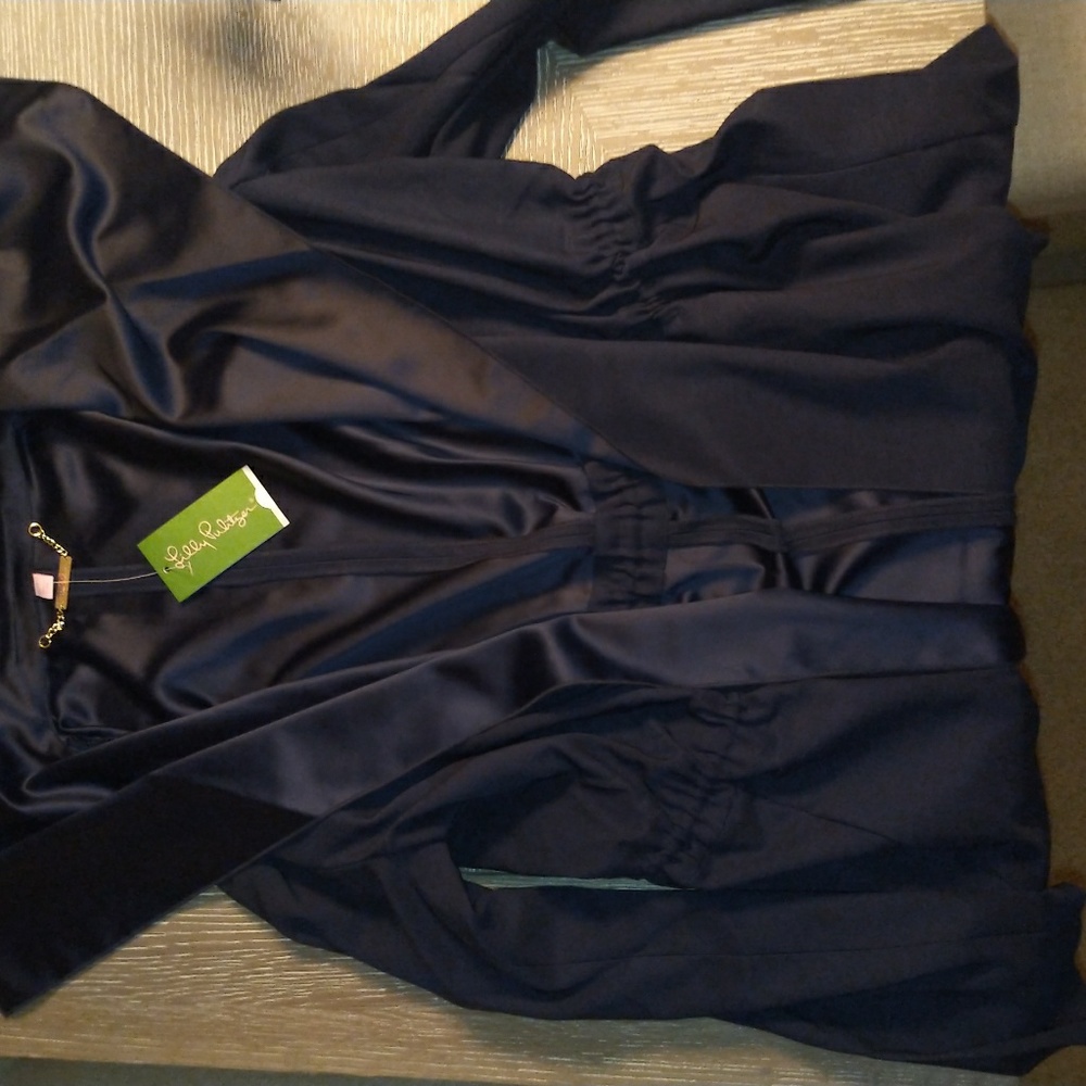 *Sold* Lilly Pulitzer Valeria Dress Coat True Navy - Picture 5 of 6